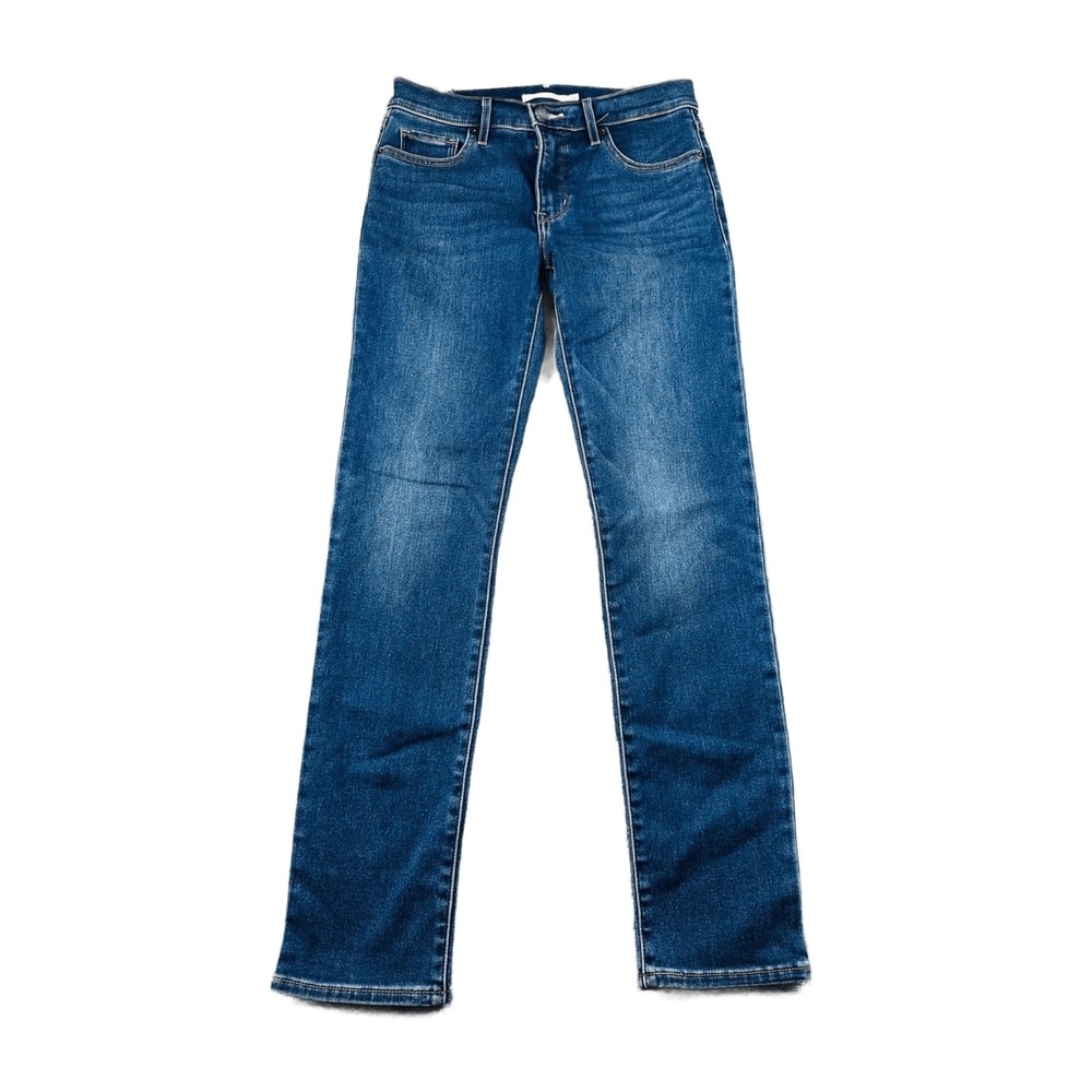 Levi's Jeans Women W26 L30 Blue 312 Shaping Slim Fit Waterless Cotton Blend Work
